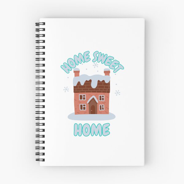 Item preview, Snow covered house with slogan home sweet home designed and sold by BigfeetLittlepaws.