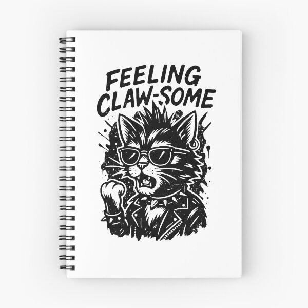 Item preview, Cool Cat Feeling Clawsome – Funny Cartoon Cat Quote designed and sold by FriskySloths.