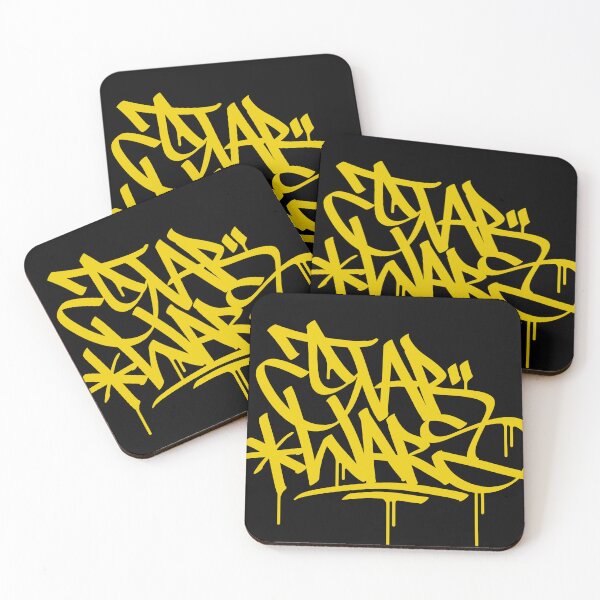 Item preview, Starwars Graffiti Tag - Yellow Drip Street Art Tribute designed and sold by DOSERONE.