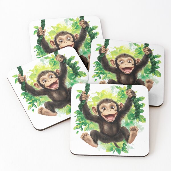 Item preview, Watercolor Monkey Fun designed and sold by silp159.