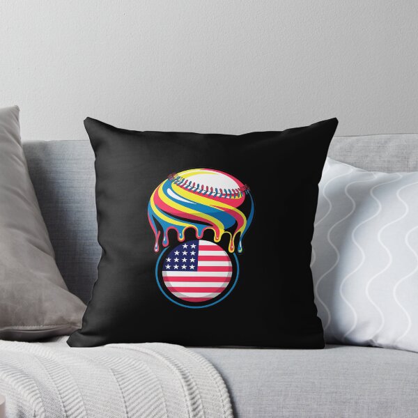 Item preview, Baseball Ice Cream American Flag Drip designed and sold by MOHITSALVI.