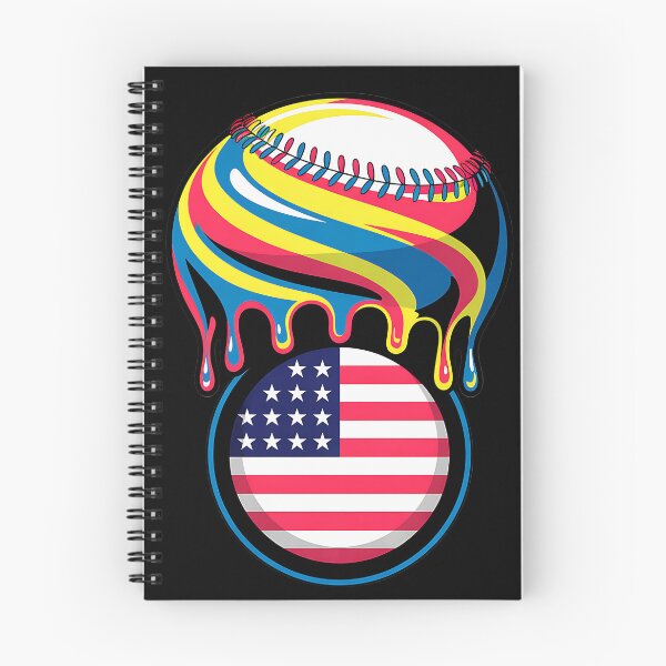 Item preview, Baseball Ice Cream American Flag Drip designed and sold by MOHITSALVI.