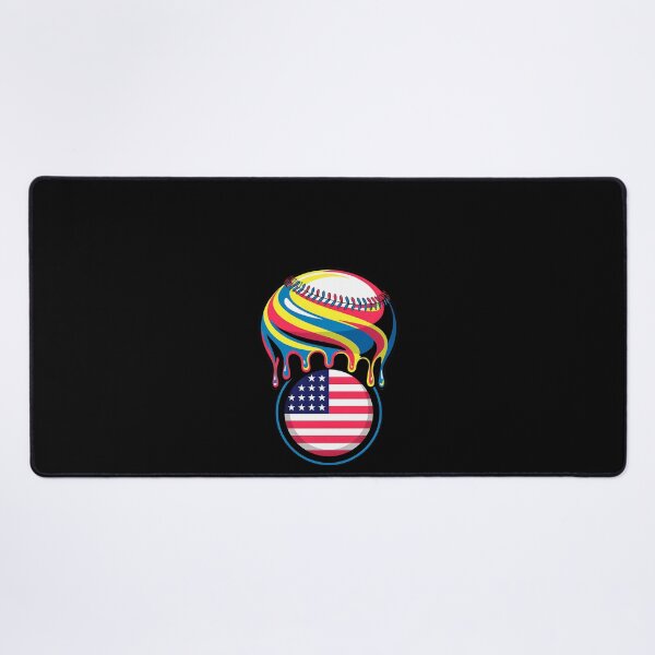 Item preview, Baseball Ice Cream American Flag Drip designed and sold by MOHITSALVI.