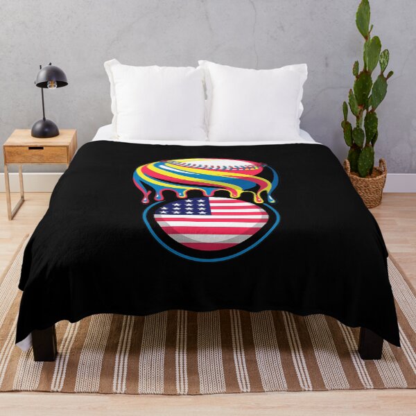 Item preview, Baseball Ice Cream American Flag Drip designed and sold by MOHITSALVI.