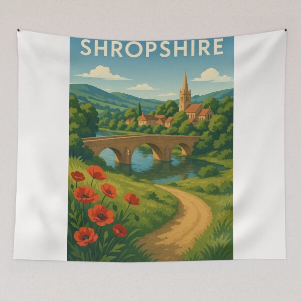 Item preview, Ironbridge and Riverside Village in Shropshire designed and sold by Places On Earth.