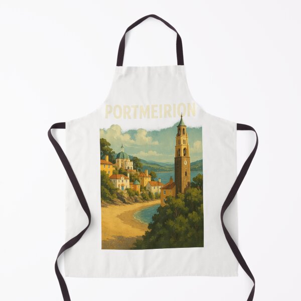 Item preview, Clock Tower and Beach at Portmeirion Village designed and sold by Places On Earth.