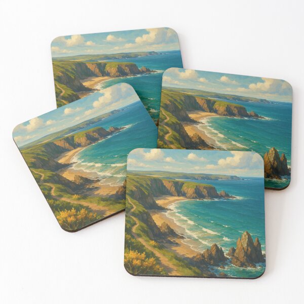 Item preview, Pembrokeshire Coast Cliffs and Golden Cove  designed and sold by Places On Earth.