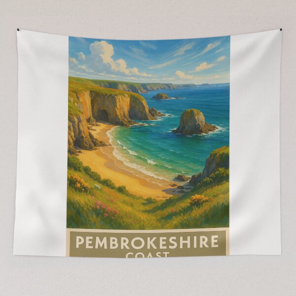 Item preview, Pembrokeshire Coastline Trail and Rock Formations designed and sold by Places On Earth.