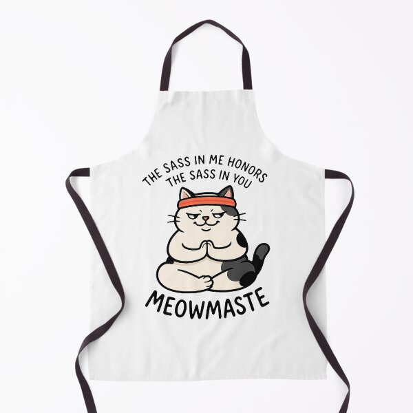 Item preview, Meowmaste Cat – Funny Yoga Cat with Sass Quote designed and sold by FriskySloths.