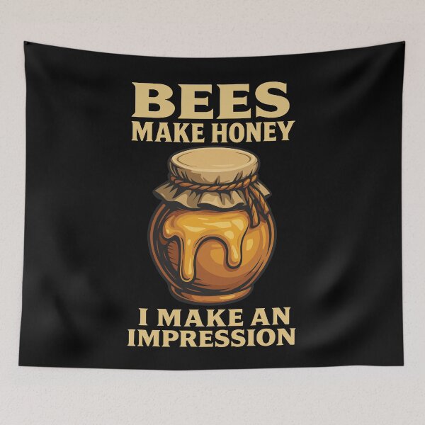 Item preview, Bees Beekeeper Bees Make Honey Impression designed and sold by LuminOrb.