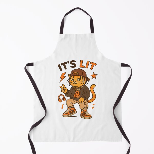 Item preview, It’s Lit Cat – Cool Rapper Cat Streetwear Design designed and sold by FriskySloths.