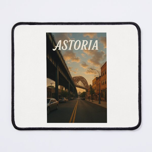 Item preview, Astoria Queens at Sunset with Hell Gate Bridge designed and sold by Places On Earth.