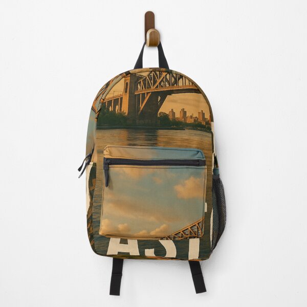 Item preview, Welcome to Astoria with Hell Gate Bridge and Manhattan Skyline designed and sold by Places On Earth.