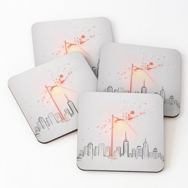 Item preview, Urban Sketch Streetlight Glow designed and sold by ShadowAndSlate.
