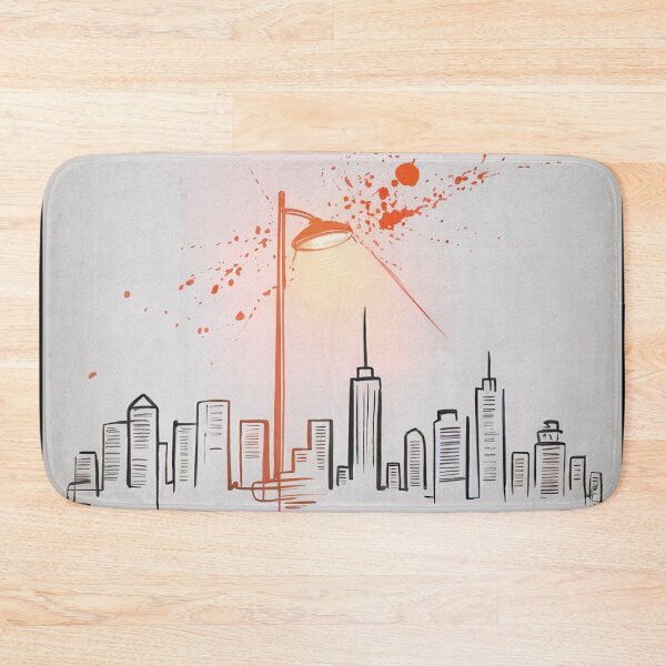 Item preview, Urban Sketch Streetlight Glow designed and sold by ShadowAndSlate.