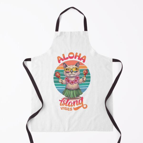 Item preview, Cute Cat Aloha TShirt, Funny Hawaiian Island TShirt, Retro Summer Vacation Tee, Cool Beach Party Shirt, Hula Cat Graphic Tee designed and sold by DeesignEngine.