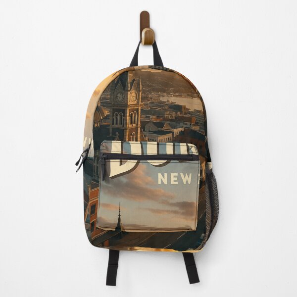 Item preview, Dunedin New Zealand Aerial View at Sunset designed and sold by Places On Earth.