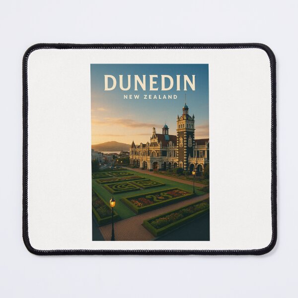 Item preview,  Dunedin Railway Station and Garden in Evening Light designed and sold by Places On Earth.