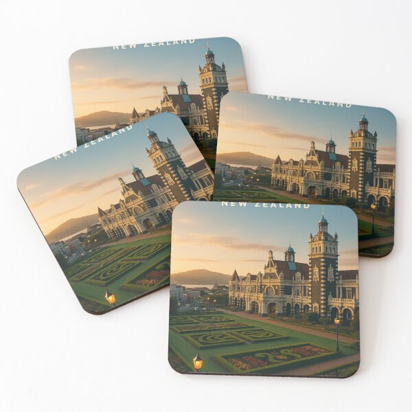 Item preview,  Dunedin Railway Station and Garden in Evening Light designed and sold by Places On Earth.