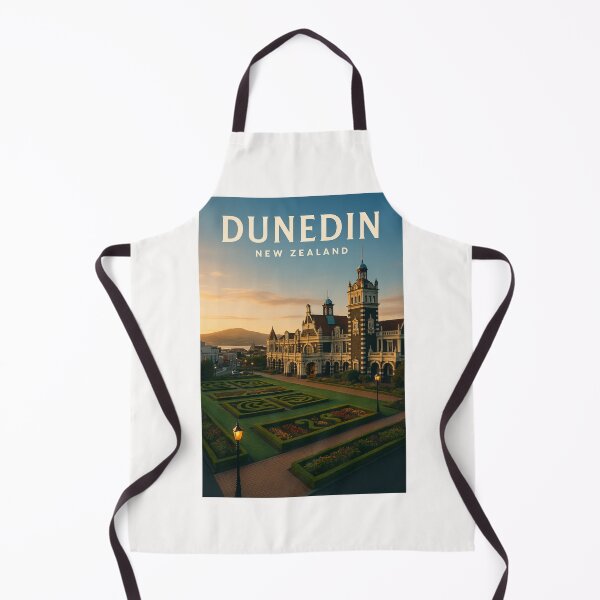 Item preview, Dunedin Railway Station and Garden in Evening Light designed and sold by Places On Earth.