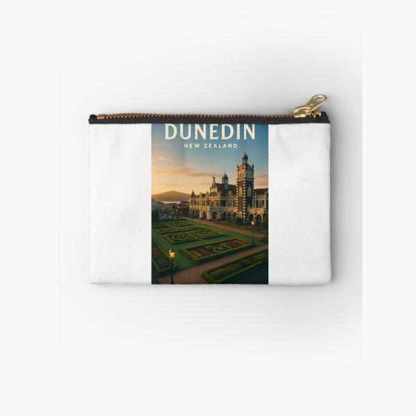 Item preview,  Dunedin Railway Station and Garden in Evening Light designed and sold by Places On Earth.
