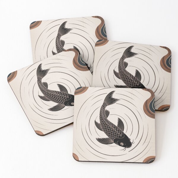 Item preview, Serene Koi Pond Rhythm designed and sold by ShadowAndSlate.