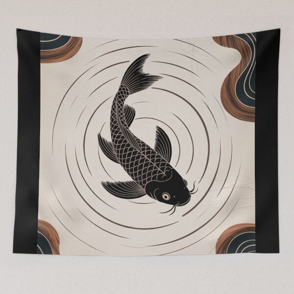 Item preview, Serene Koi Pond Rhythm designed and sold by ShadowAndSlate.