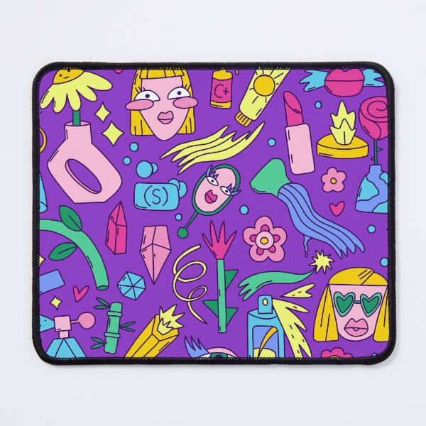 Item preview, Blonde Women Faces, Beauty Products Artistic and surreal, this vibrant design features whimsical beauty and self-care elements like cosmetic designed and sold by Argunika.