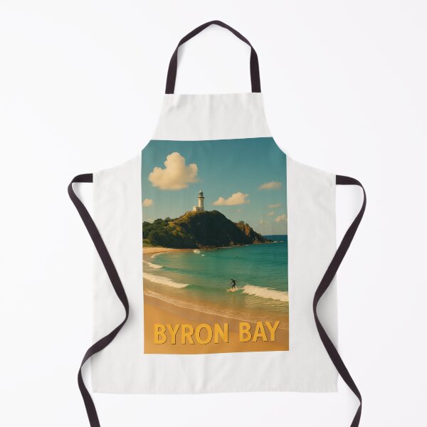 Item preview, Byron Bay Lighthouse and Surfer on Australia’s Coast designed and sold by Places On Earth.