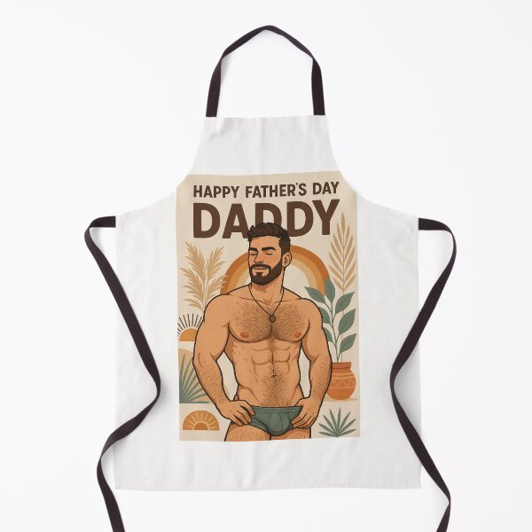 Item preview, Retro Father’s Day Vibes with Bearded Daddy and Rainbows designed and sold by Places On Earth.