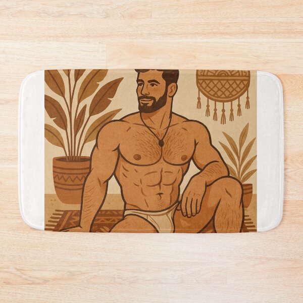 Item preview, Father’s Day Daddy with Bohemian Rug and Indoor Plants designed and sold by Places On Earth.