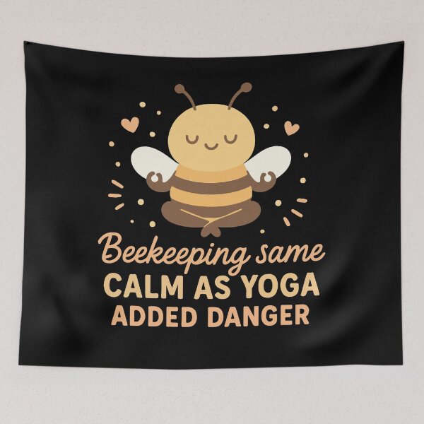 Item preview, Bees Beekeepers Bees Whisperer Yoga Danger designed and sold by LuminOrb.