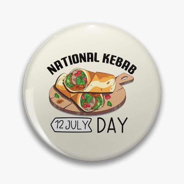 Item preview, 12 July National Kebab Day - Wacky Holidays designed and sold by ChemicalXShop.