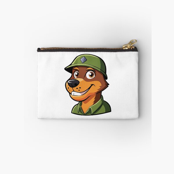Item preview, Cheerful Soldier Dog in Green Helmet. designed and sold by GregorySmithRed.