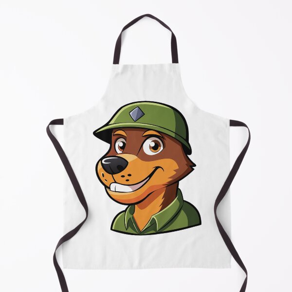 Item preview, Cheerful Soldier Dog in Green Helmet. designed and sold by GregorySmithRed.