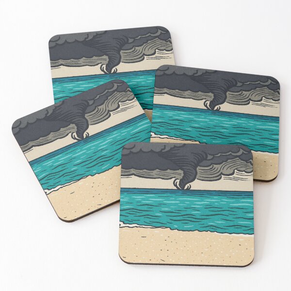 Item preview, Waterspout Horizon | Bold Tornado over Ocean - Calm Beach Meets Chaos designed and sold by GEEEN.