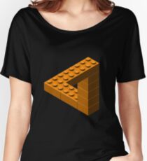 Escher Toy Bricks - Orange Women's Relaxed Fit T-Shirt