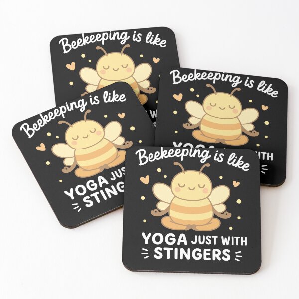 Item preview, Bienen Beekeeper Yoga Just With Stingers designed and sold by LuminOrb.
