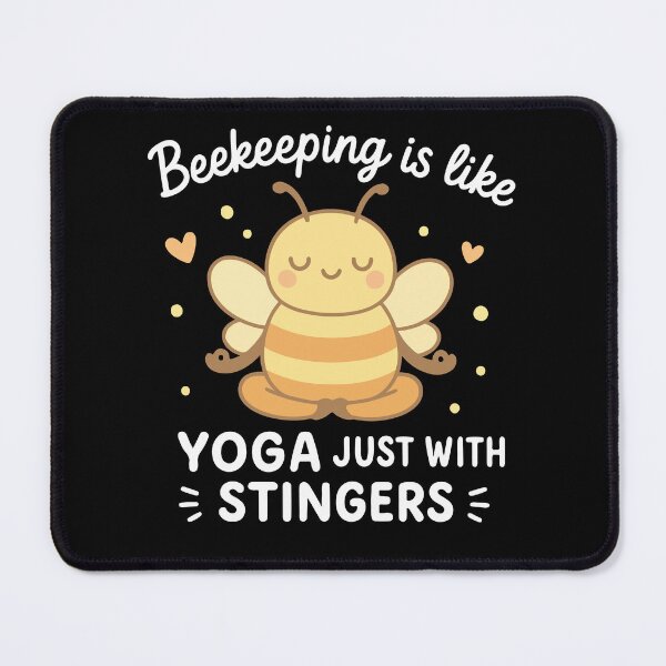 Item preview, Bienen Beekeeper Yoga Just With Stingers designed and sold by LuminOrb.