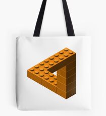 Escher Toy Bricks - Orange Tote Bag