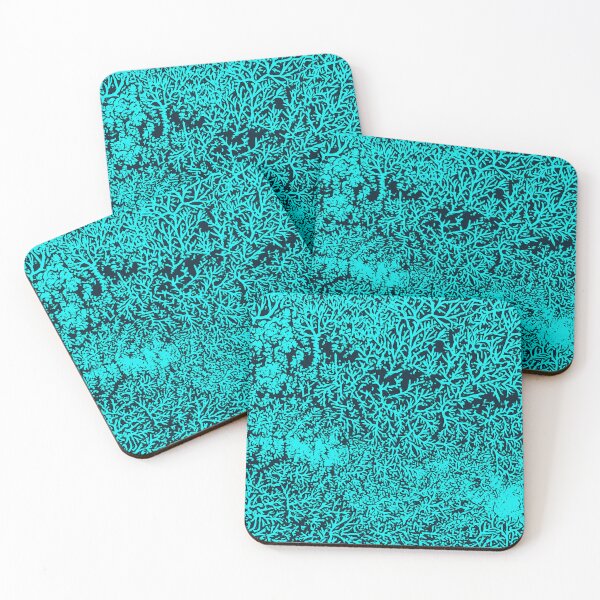 Item preview, Coral Pattern Depth | Abstract Ocean Reef Texture - Blue Organic Flow designed and sold by GEEEN.
