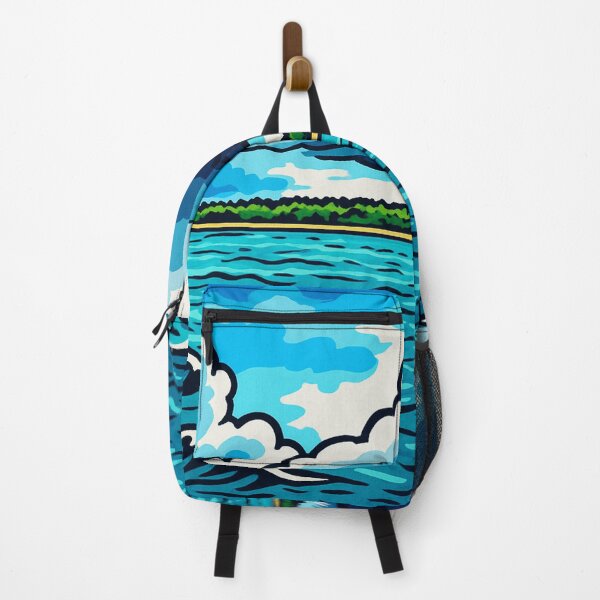 Item preview, Storm Over Tropical Island | Dramatic Sky & Ocean Contrast - Remote Nature Scene designed and sold by GeEeN.