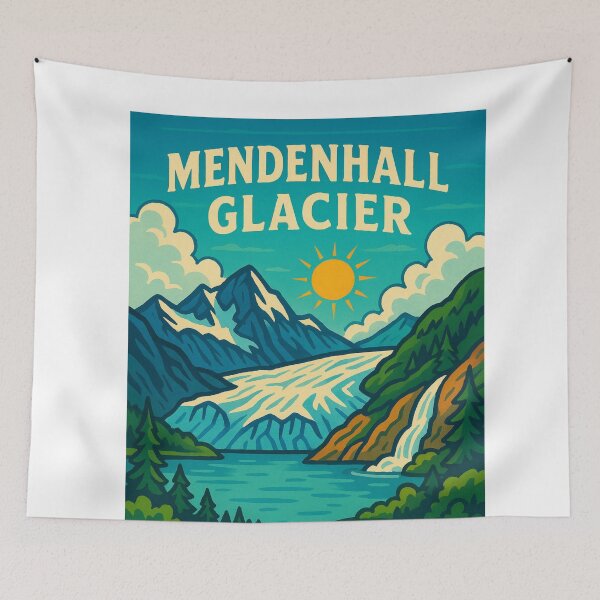 Item preview, Mendenhall Glacier – Sunny Day in Tongass National Forest designed and sold by Aryabek.