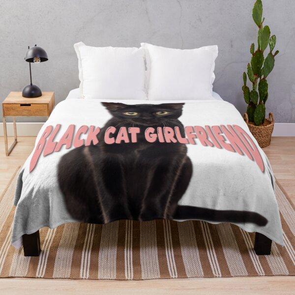 Item preview, Black Cat Girlfriend Print designed and sold by HintOFCabbage_Atelier.