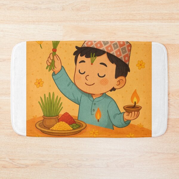 Item preview, Happy Dashain – Nepali Boy with Jamara and Tika designed and sold by Aryabek.