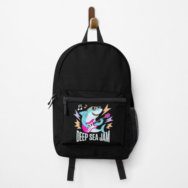 Item preview, Shark Playing Guitar - This fun gift is perfect for anyone who loves sharks, music, and playful, eye-catching designs. designed and sold by ZyziowskyArt.