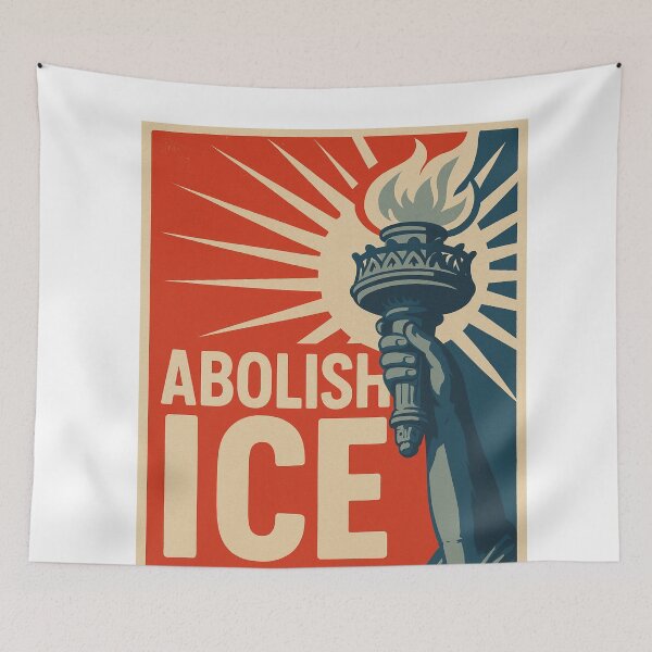 Item preview, Abolish ICE – Peace Dove with American Flag designed and sold by Aryabek.