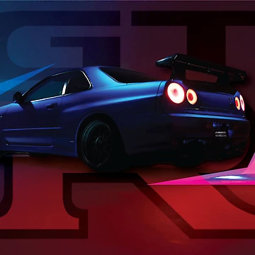Artwork thumbnail, Nissan R34 by RohanNewn