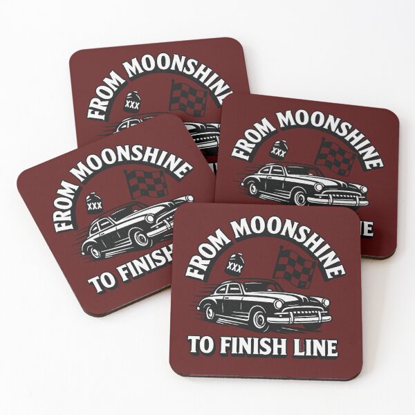 Item preview, From Moonshine to Finish Line – Retro NASCAR T-Shirt designed and sold by SMB Dept..