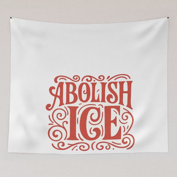 Item preview, Abolish ICE – Script Protest Typography designed and sold by Aryabek.